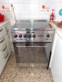 Cucina a gas in acciaio 4 fuochi