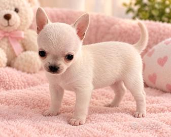 Chihuahua maschio bianco crema con pedigree ENCI