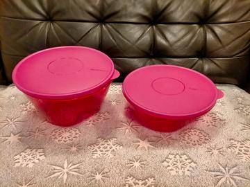 Tupperware ciotole con coperchio da 5,5 la e 3,5 l