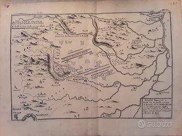 Carta geografica del Piemonte del '600 di  De Fer