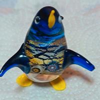 Pinguino in vetro pregiato di Murano.