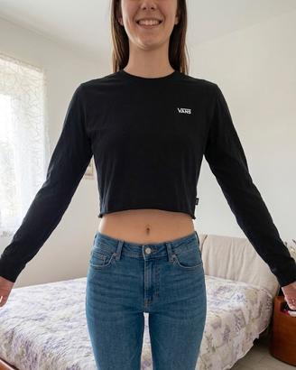 Top Vans corto a maniche lunghe 