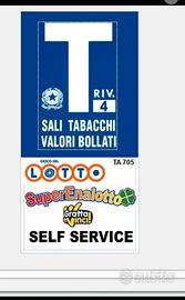 Bar tabacchi completa di tutti i servizi -incassi