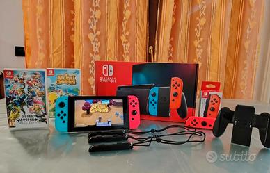 Nintendo Switch + 3 Joy-con e 2 Giochi