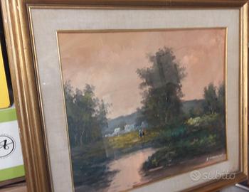 Quadro olio su tela firmato 