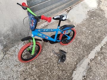 Bici bambino con rotelle 