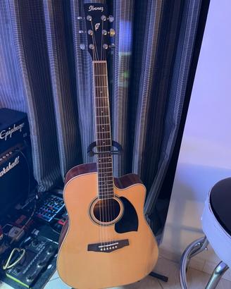 Chitarra acustica elettrificata Ibanez PF15ECE-NT