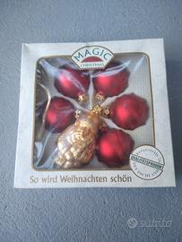 decorazioni Natale in vetro soffiato vintage