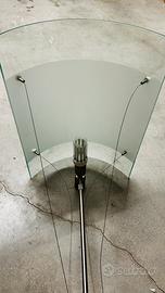 Lampadario in cristallo con due portalampade