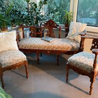 Salotto tre pezzi del 1800