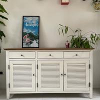 Credenza Buffet legno massello, stile chabby chic