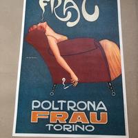 Poster locandina originale poltrona FRAU 1982
