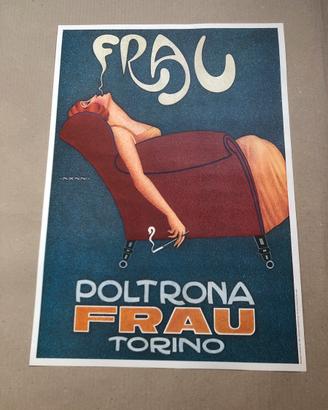 Poster locandina originale poltrona FRAU 1982