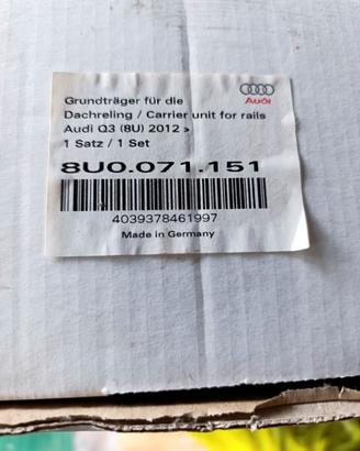 Portapacchi originali Audi Q3 prima generazione