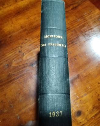 MONITORE DEI TRIBUNALI del 1937