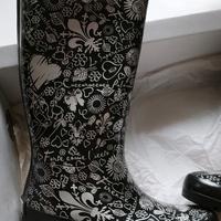 stivali donna pioggia con imbottitura  nuovi