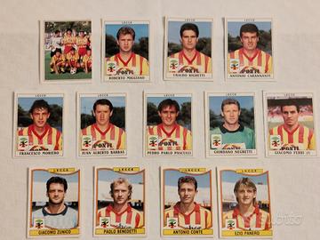 13 figurine Panini Lecce 1989/90 e 1990/91