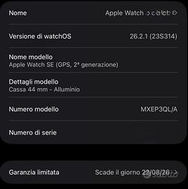 Apple Watch SE 2 GENERAZIONE 44 mm