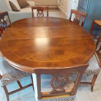 Tavolo rotondo 120 cm estendibile a ovale 157 cm –