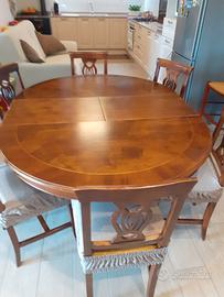 Tavolo rotondo 120 cm estendibile a ovale 157 cm –