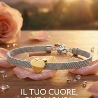 Bracciale double face cuore parfois