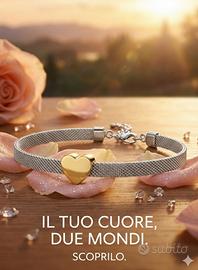 Bracciale double face cuore parfois