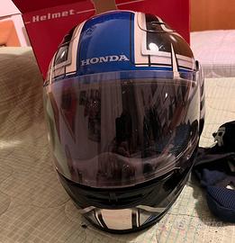 Casco integrale Suomy Honda/scaldacollo BMW/guanti