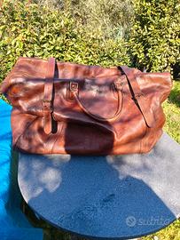 borsone da viaggio cuoio 