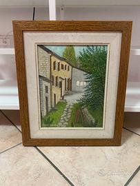 Trittico dipinti ad olio originali Hans Gaebel