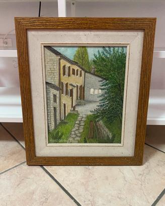 Trittico dipinti ad olio originali Hans Gaebel