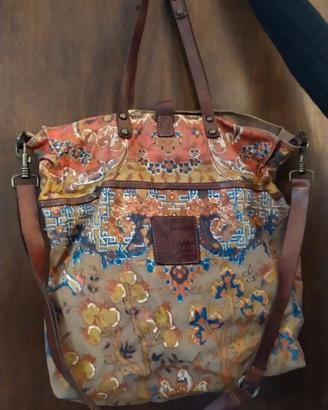 Borsa shopping Campomaggi in pelle stampaTeodorano