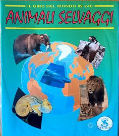 ALBUM IL GIRO DEL MONDO IN 240 ANIMALI con gioco