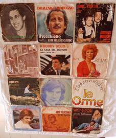 Lotto 12Dischi Vinile 45 giri Musicaitaliana 60/70