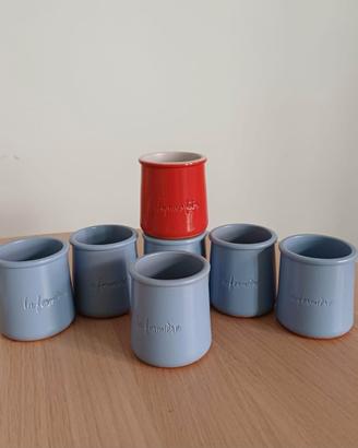 Set di 7 vasetti in terra cotta "La fermière"