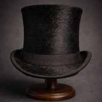 Cappello a cilindro antico Lelièvre in pelliccia