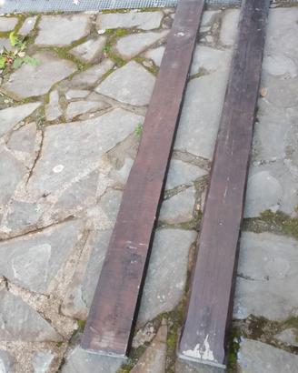 3 travi in legno massiccio – 2 lunghe e 1 corta