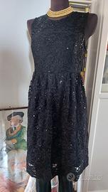 abito sera Capodanno paillettes e pizzo 