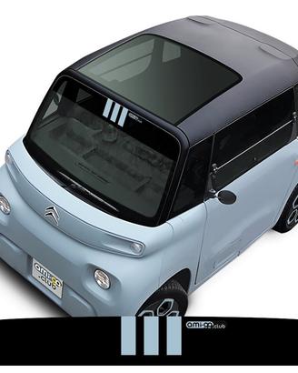 Fascia parasole per Citroen AMI strisce blu