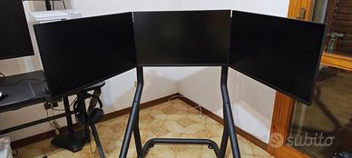 Supporto triplo monitor da pavimento Oplite