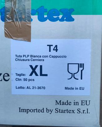 Tute di carta usa e getta