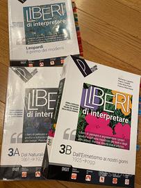 Liberi di interpretare 3A 3B + volume di Leopardi