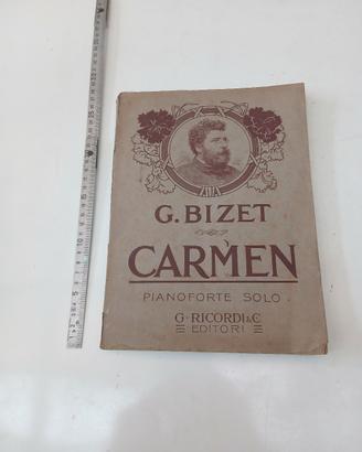 Bizet Carmen spartiti classico pianoforte vintage 