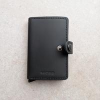 mini portafoglio SECRID nero pelle NUOVO