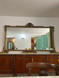 Credenza vintage anni ’60 con specchiera e piano