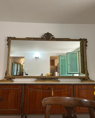Credenza vintage anni ’60 con specchiera e piano