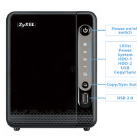 NAS ZyXEL NAS326 2 Bay Raid 0 - Raid 1