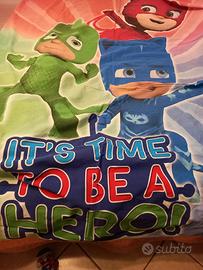 Lenzuola 100% cotone dei personaggi Super Pigiamin