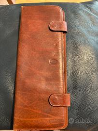 THE BRIDGE PORTACRAVATTE VERA PELLE VINTAGE PELLE