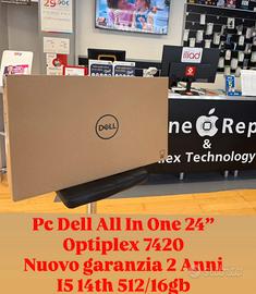 Pc Dell All in One 24” i5 14th 512/16gb nuovo