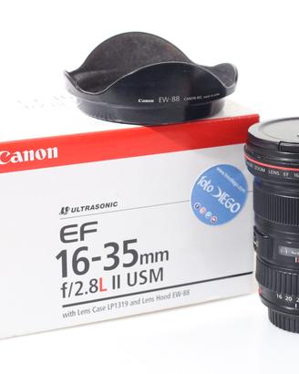 OBIETTIVO CANON EF 16-35 MM F/2.8 L II USM.